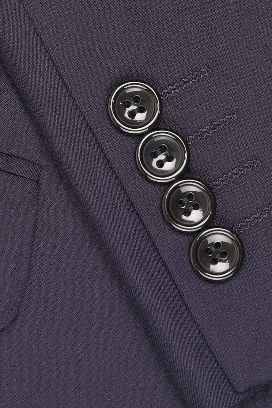 "Madison" Midnight Navy Suit Jacket Notch (Separates) by Tux-USA