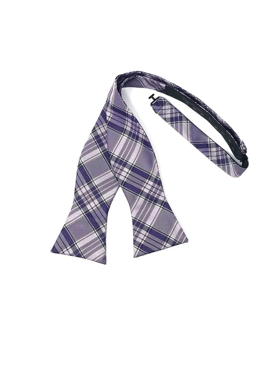 Madison Plaid Bow Tie Self Tie by Tux-USA