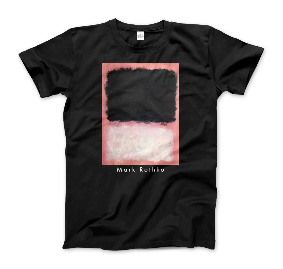 Mark Rothko Untitled, Pink, Black and White art t-shirt by Art-O-Rama Shop