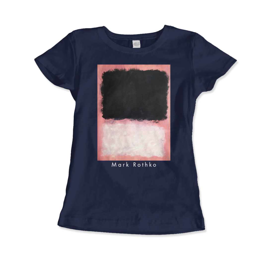 Mark Rothko Untitled, Pink, Black and White art t-shirt by Art-O-Rama Shop