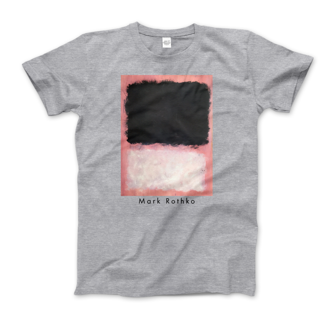 Mark Rothko Untitled, Pink, Black and White art t-shirt by Art-O-Rama Shop