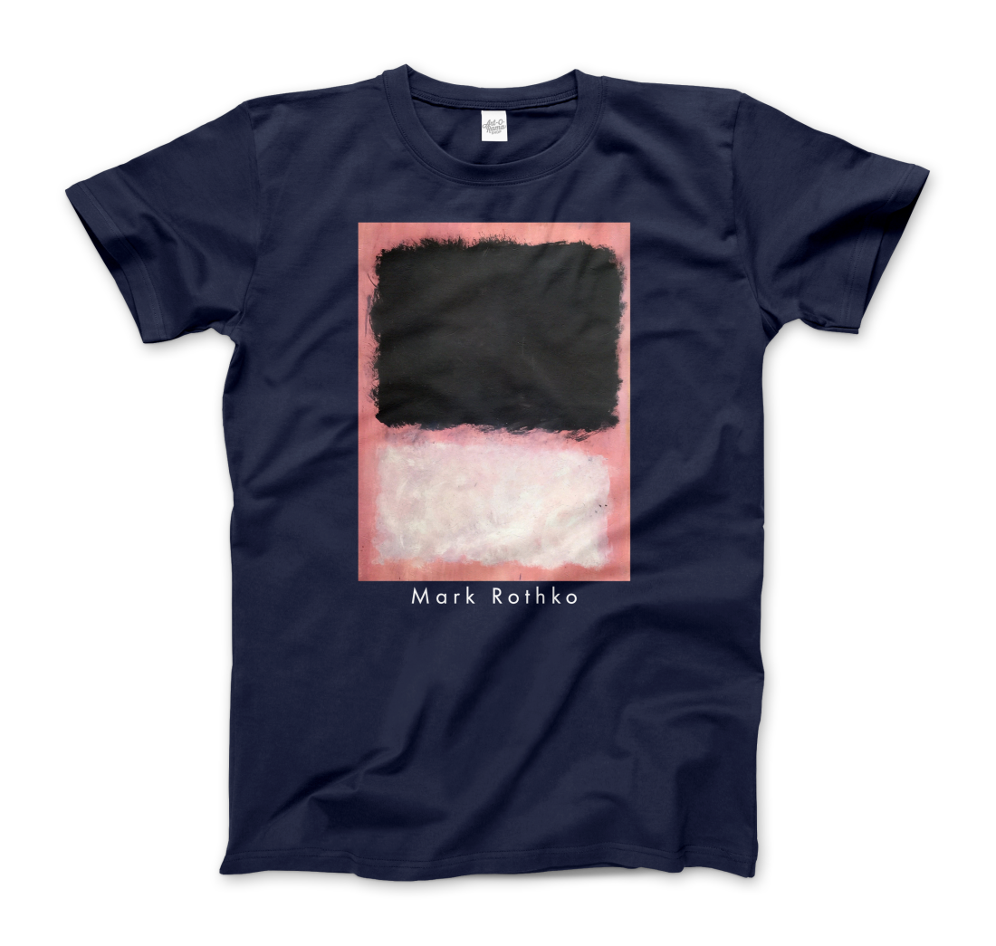 Mark Rothko Untitled, Pink, Black and White art t-shirt by Art-O-Rama Shop