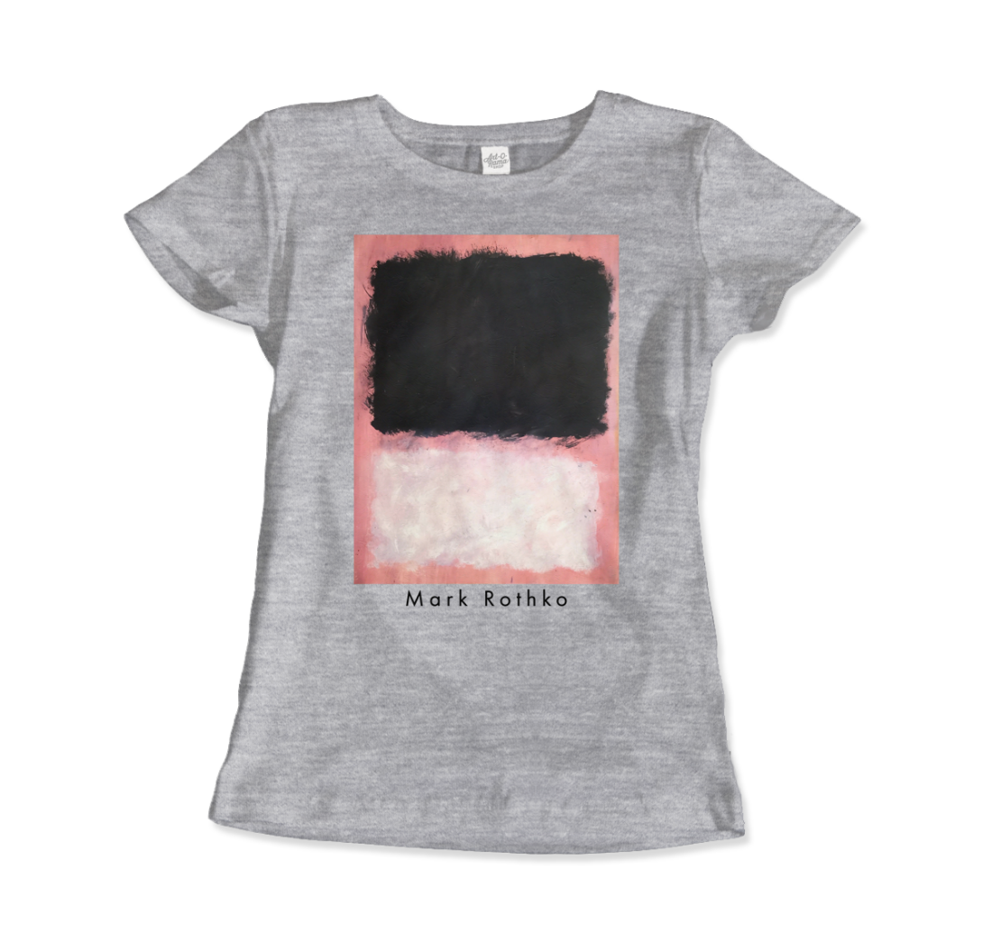 Mark Rothko Untitled, Pink, Black and White art t-shirt by Art-O-Rama Shop
