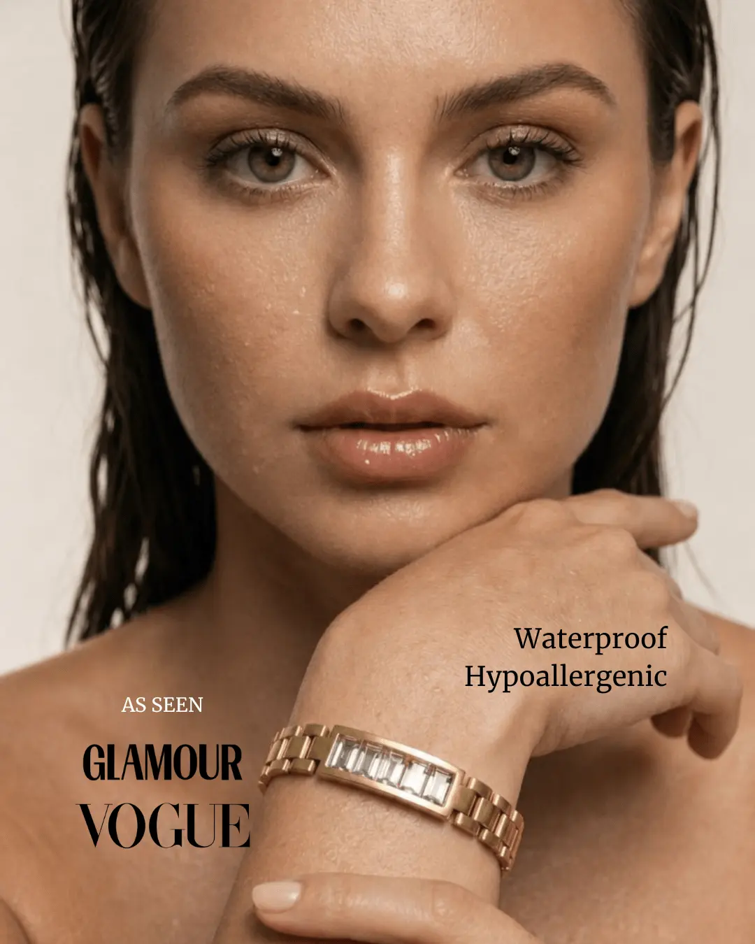Maxine Waterproof Link Chain Crystal Bracelet by Akalia