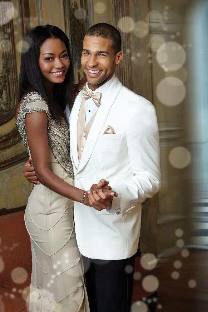 "Maxwell" Ivory Dinner Jacket Shawl (Separates) by Tux-USA