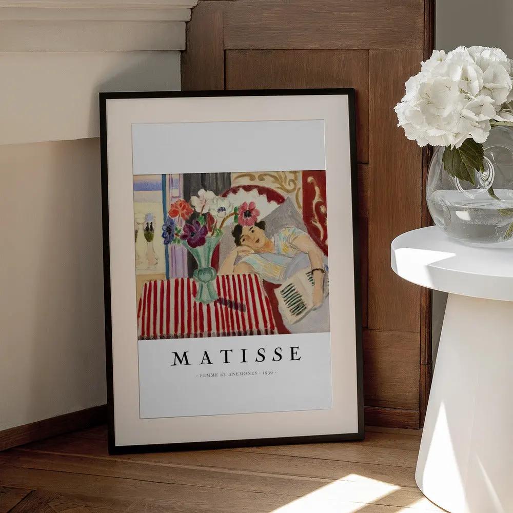 Wall art Femme Et Anémones by Henri Matisse