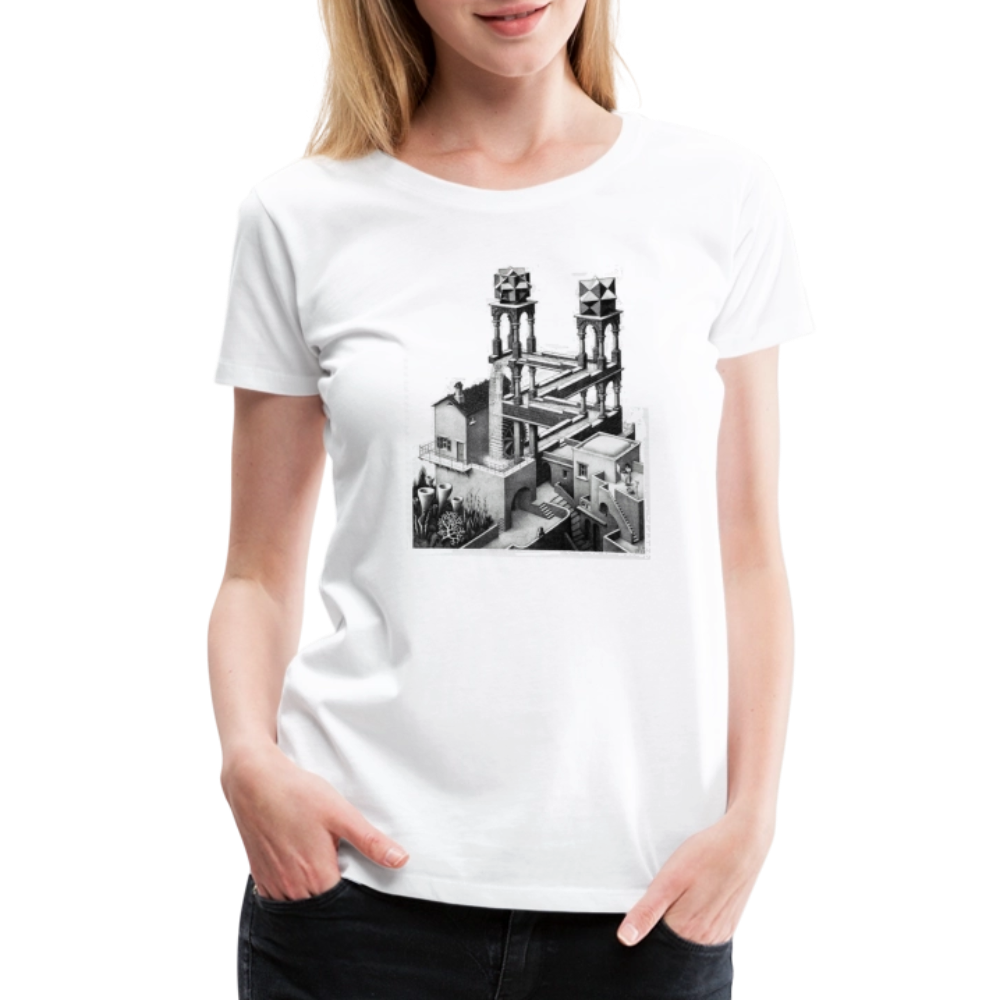 MC Escher Waterfall Illusion t-shirt by Art-O-Rama Shop