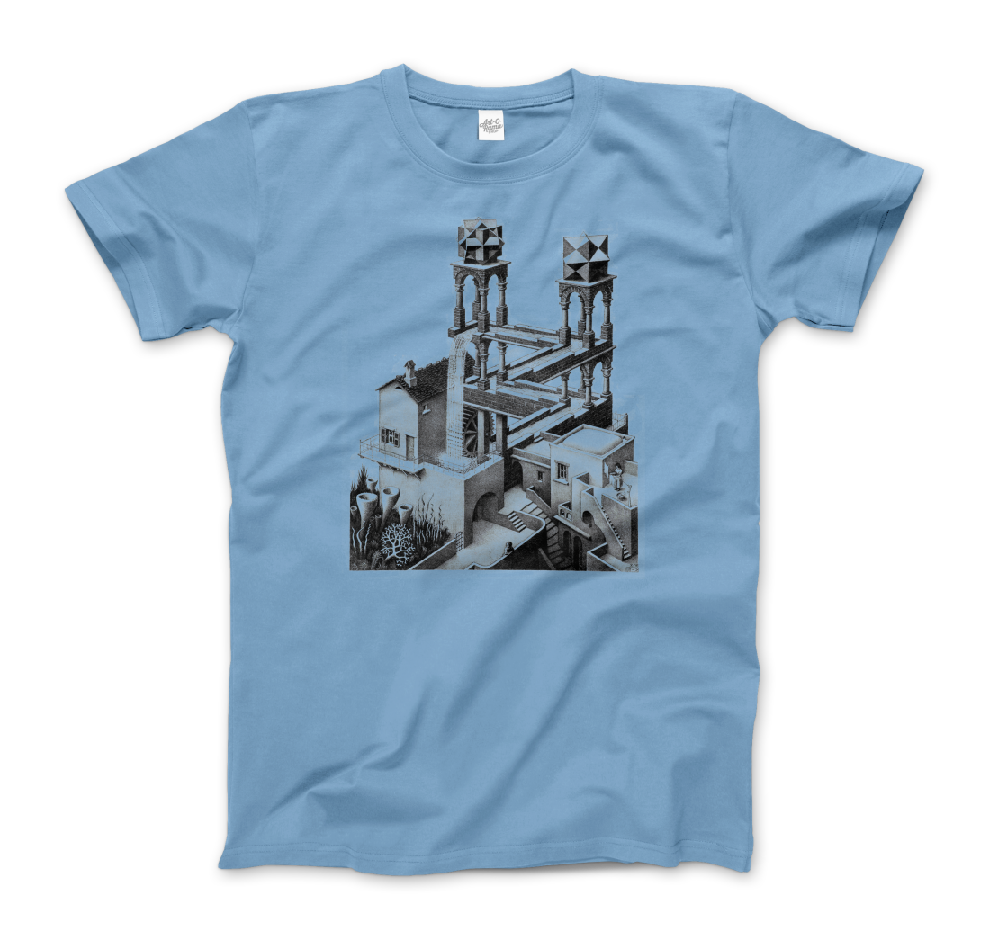 MC Escher Waterfall Illusion t-shirt by Art-O-Rama Shop