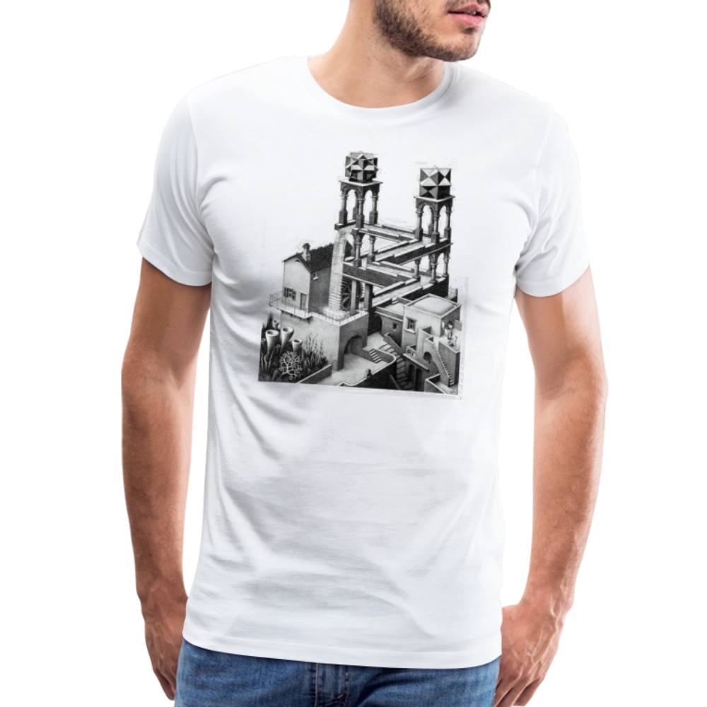 MC Escher Waterfall Illusion t-shirt by Art-O-Rama Shop