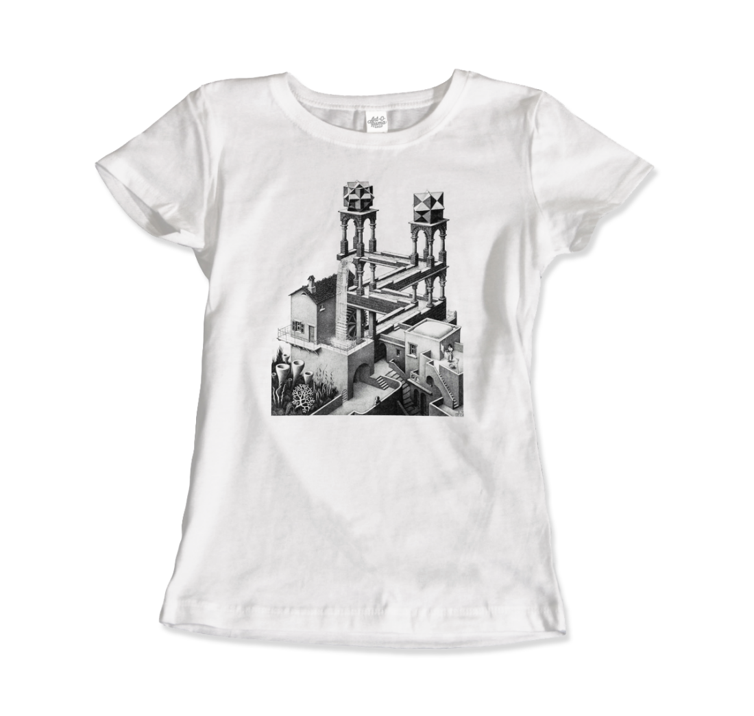 MC Escher Waterfall Illusion t-shirt by Art-O-Rama Shop