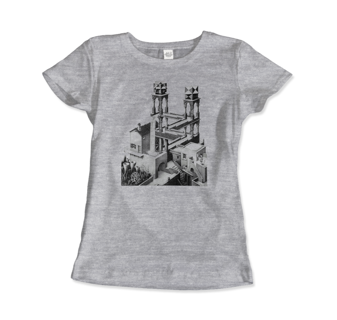 MC Escher Waterfall Illusion t-shirt by Art-O-Rama Shop