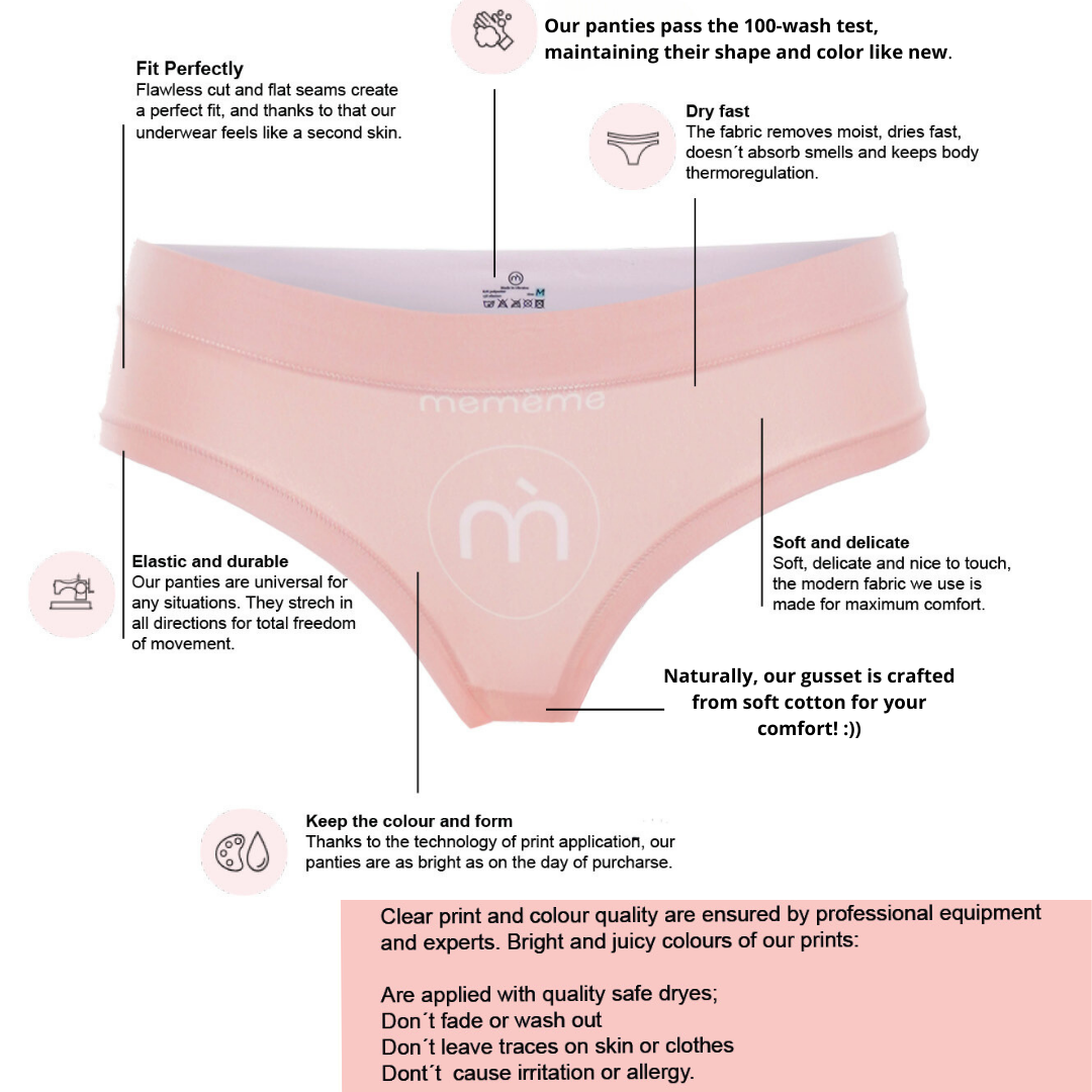Memème Women’s Ultra-Comfortable 7 DAYS - Choco - Panties | Breathable Cotton Crotch, Stretchy Fit, No Elastic Bands by Mememe