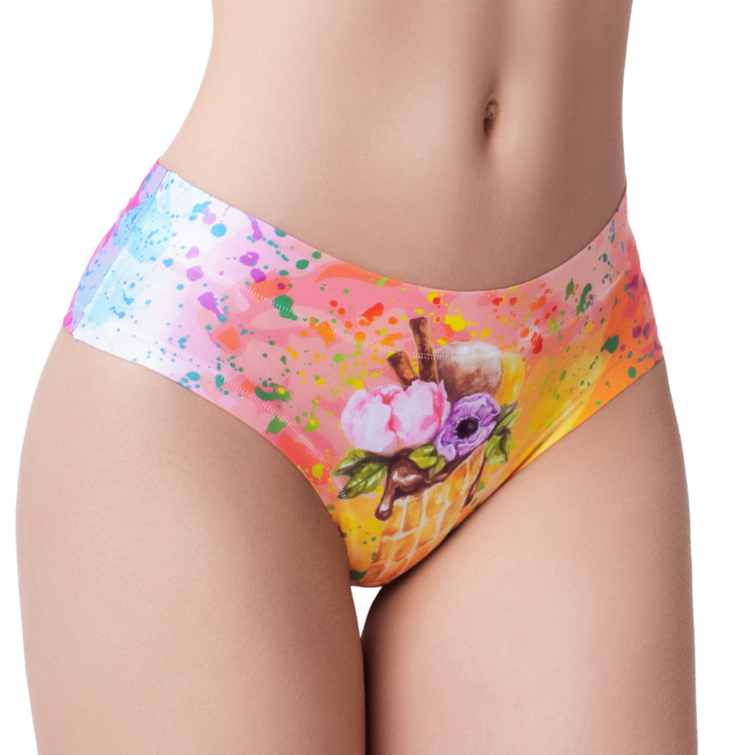 Memème Women’s Ultra-Comfortable CANDY SHOP - Drops - Panties | Breathable Cotton Crotch, Stretchy Fit, No Elastic Bands by Mememe