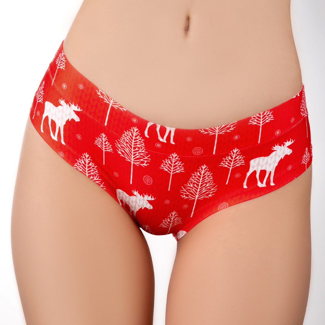 Memème Women’s Ultra-Comfortable CLASSIC WINTER - Forest - Panties | Breathable Cotton Crotch, Stretchy Fit by Mememe