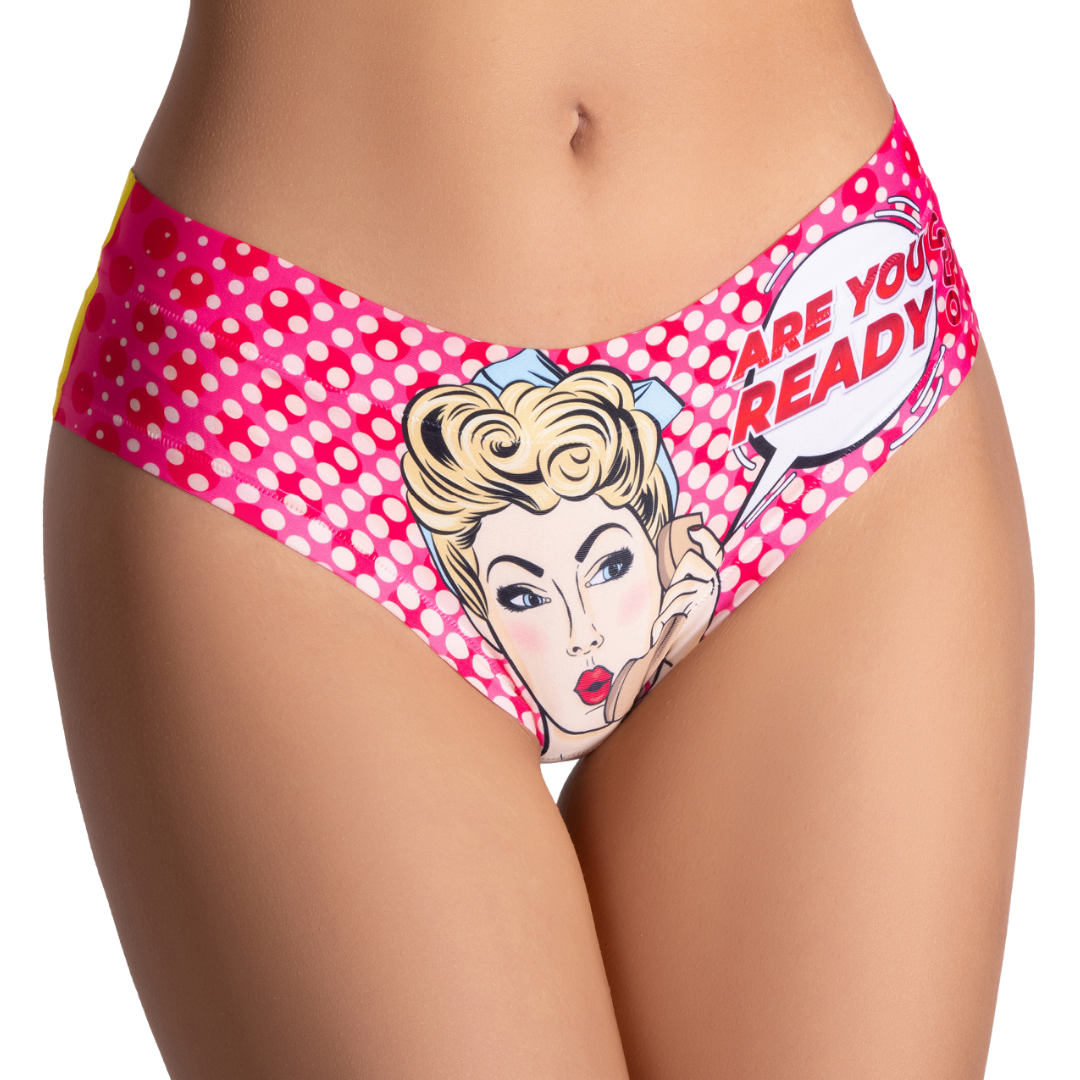 Memème Women’s Ultra-Comfortable COMICS - Friday Girl - Panties | Breathable Cotton Crotch, Stretchy Fit, No Elastic Bands by Mememe