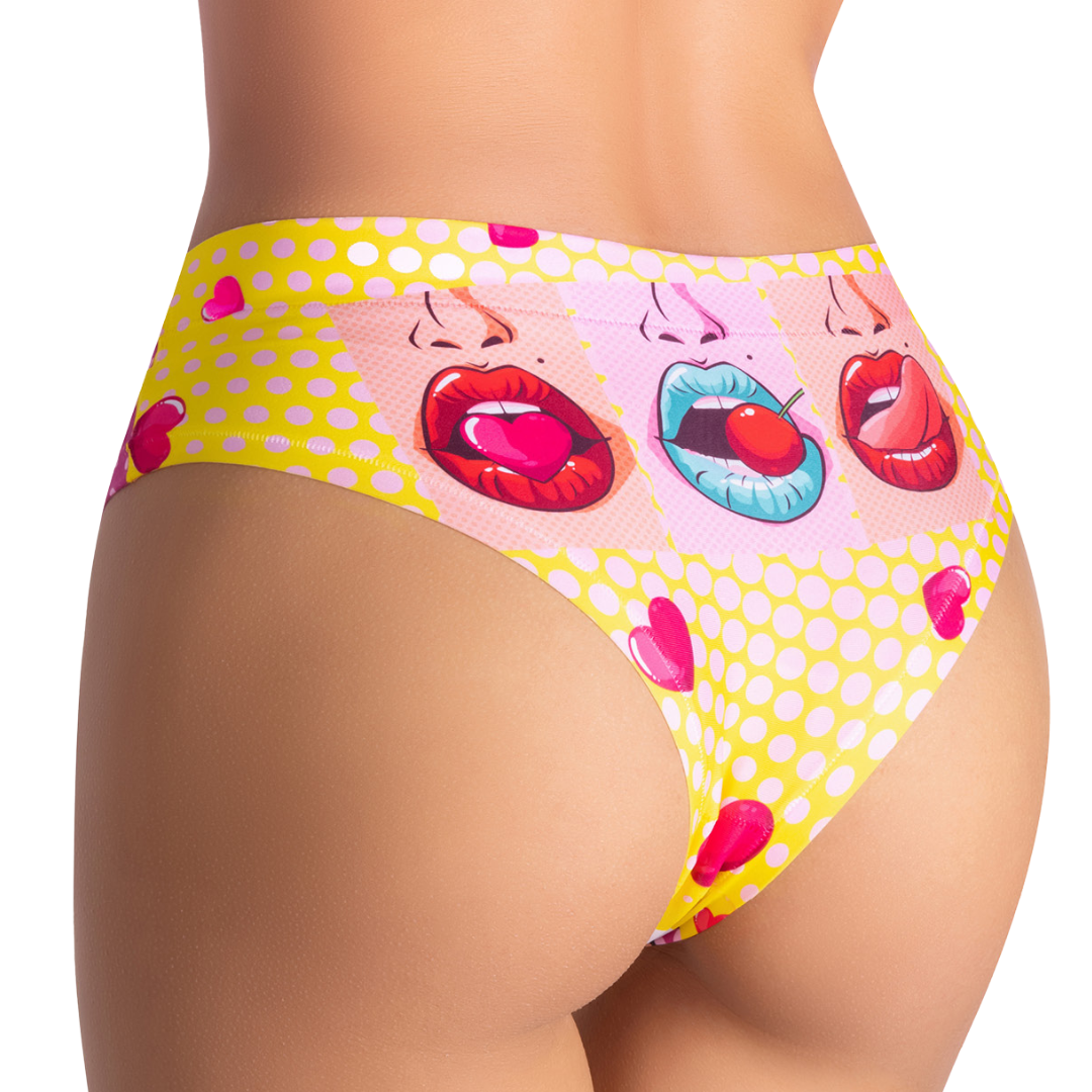 Memème Women’s Ultra-Comfortable COMICS - Hot Girl - Panties | Breathable Cotton Crotch, Stretchy Fit, No Elastic Bands by Mememe