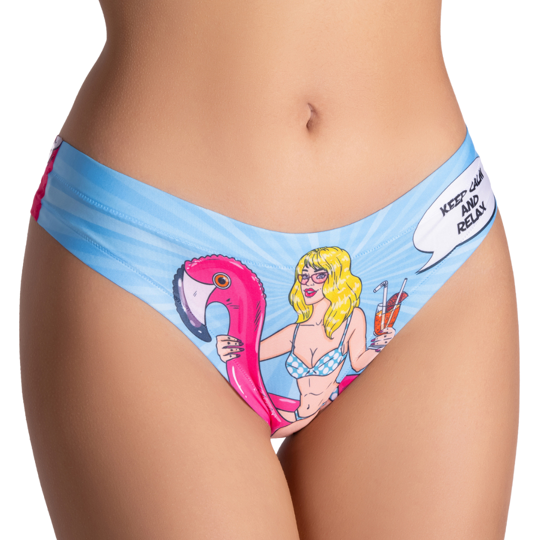 Memème Women’s Ultra-Comfortable COMICS - Relax Girl - Panties | Breathable Cotton Crotch, Stretchy Fit, No Elastic Bands by Mememe