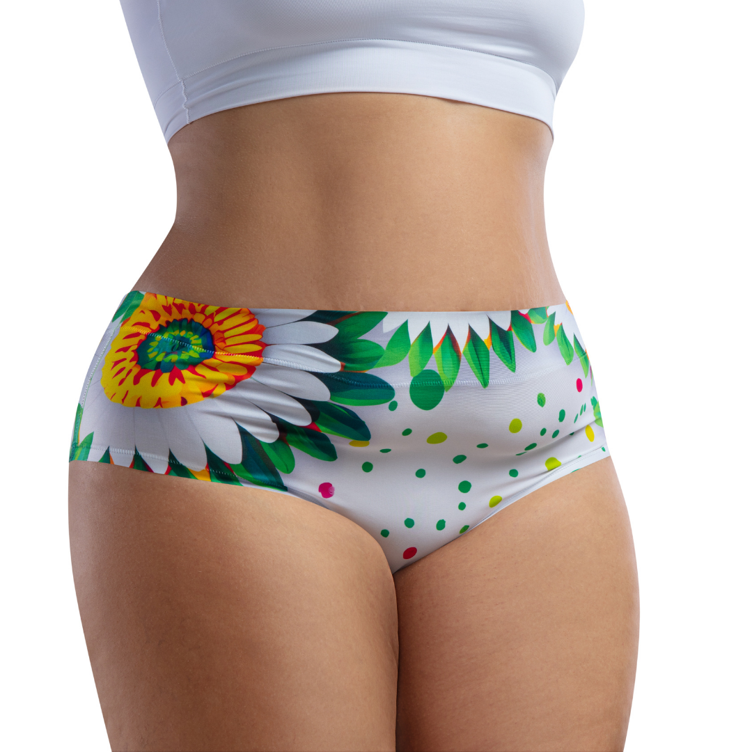 Memème Women’s Ultra-Comfortable DAISY– Emerald - Queen Size Panties | Breathable Cotton Crotch, Stretchy Fit by Mememe