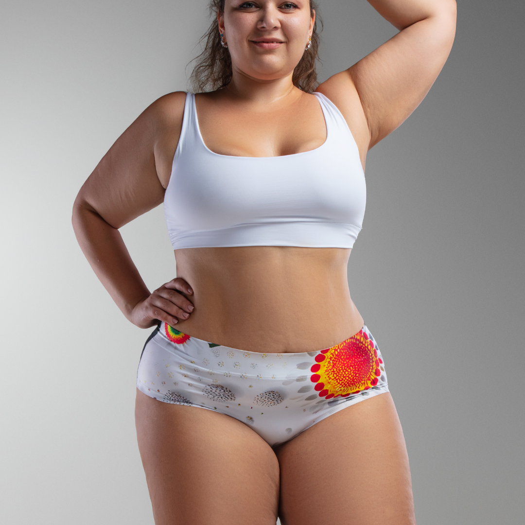 Memème Women’s Ultra-Comfortable DAISY– Tangelo - Queen Size Panties | Breathable Cotton Crotch, Stretchy Fit by Memème