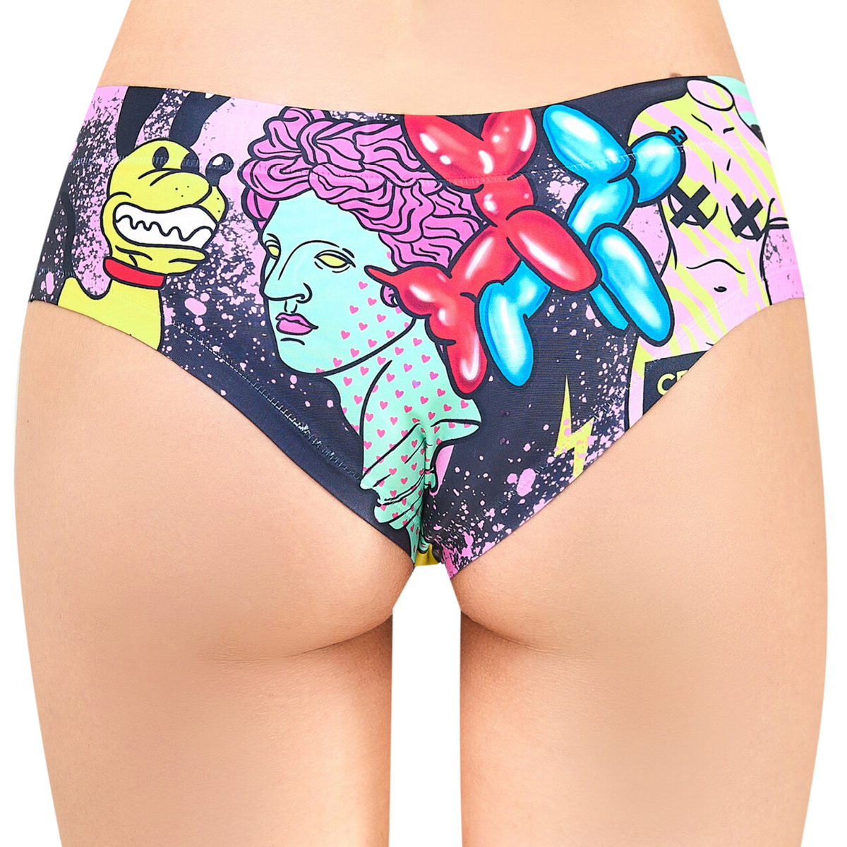 Memème Women’s Ultra-Comfortable MOXIE - Crazy - Panties | Breathable Cotton Crotch, Stretchy Fit, No Elastic Bands by Mememe