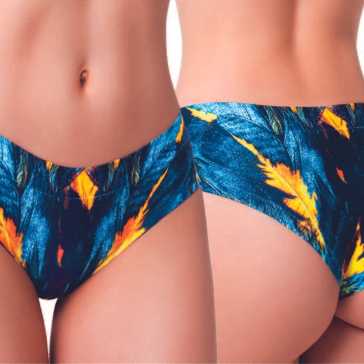 Memème Women’s Ultra-Comfortable PARADISE BIRDS - Feathers - Panties | Breathable Cotton Crotch, Stretchy Fit by Mememe