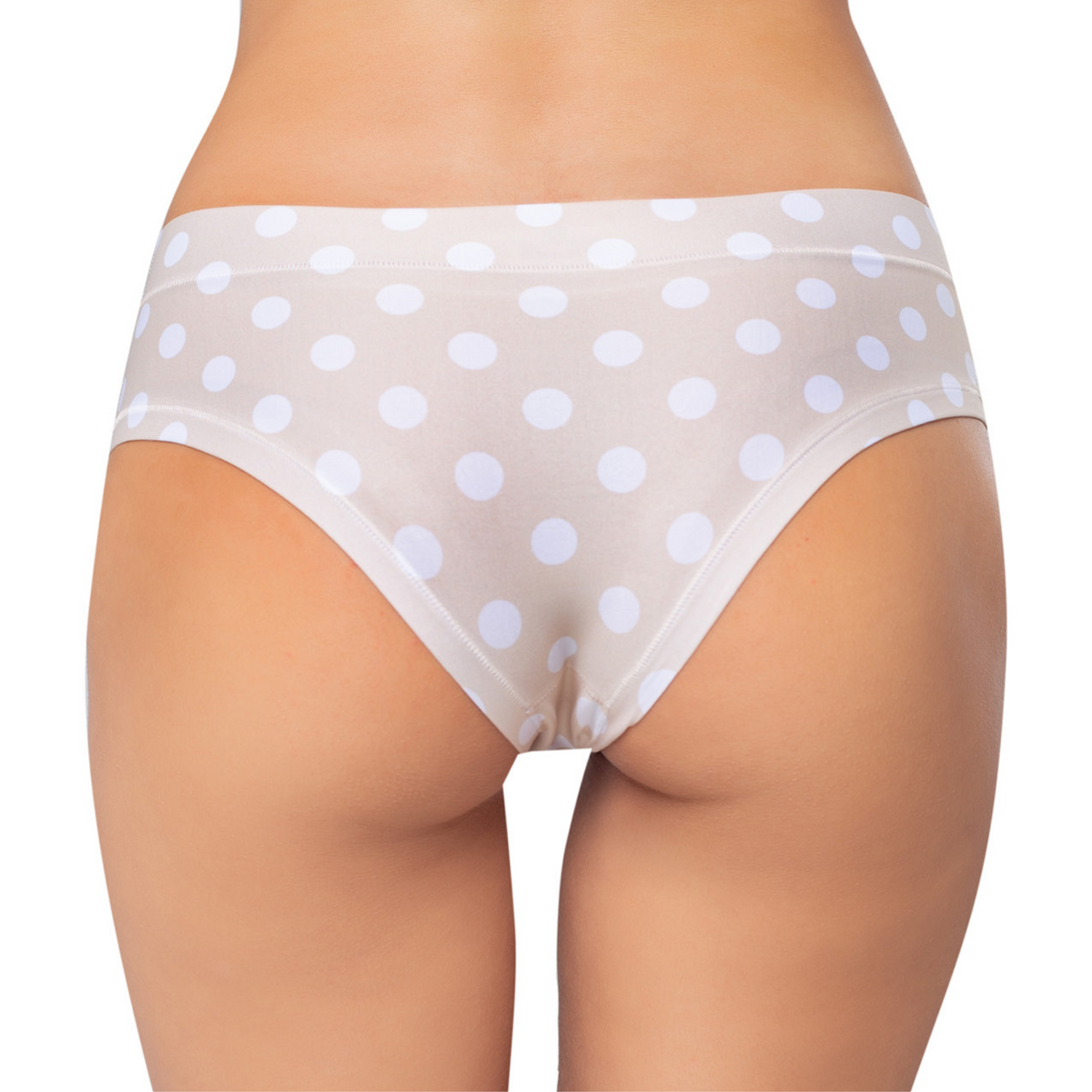 Memème Women’s Ultra-Comfortable POLKA DOT - Chamomile - Panties | Breathable Cotton Crotch, Stretchy Fit by Mememe