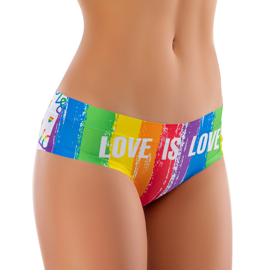 Memème Women’s Ultra-Comfortable PRIDE - Love is - Panties | Breathable Cotton Crotch, Stretchy Fit, No Elastic Bands by Mememe