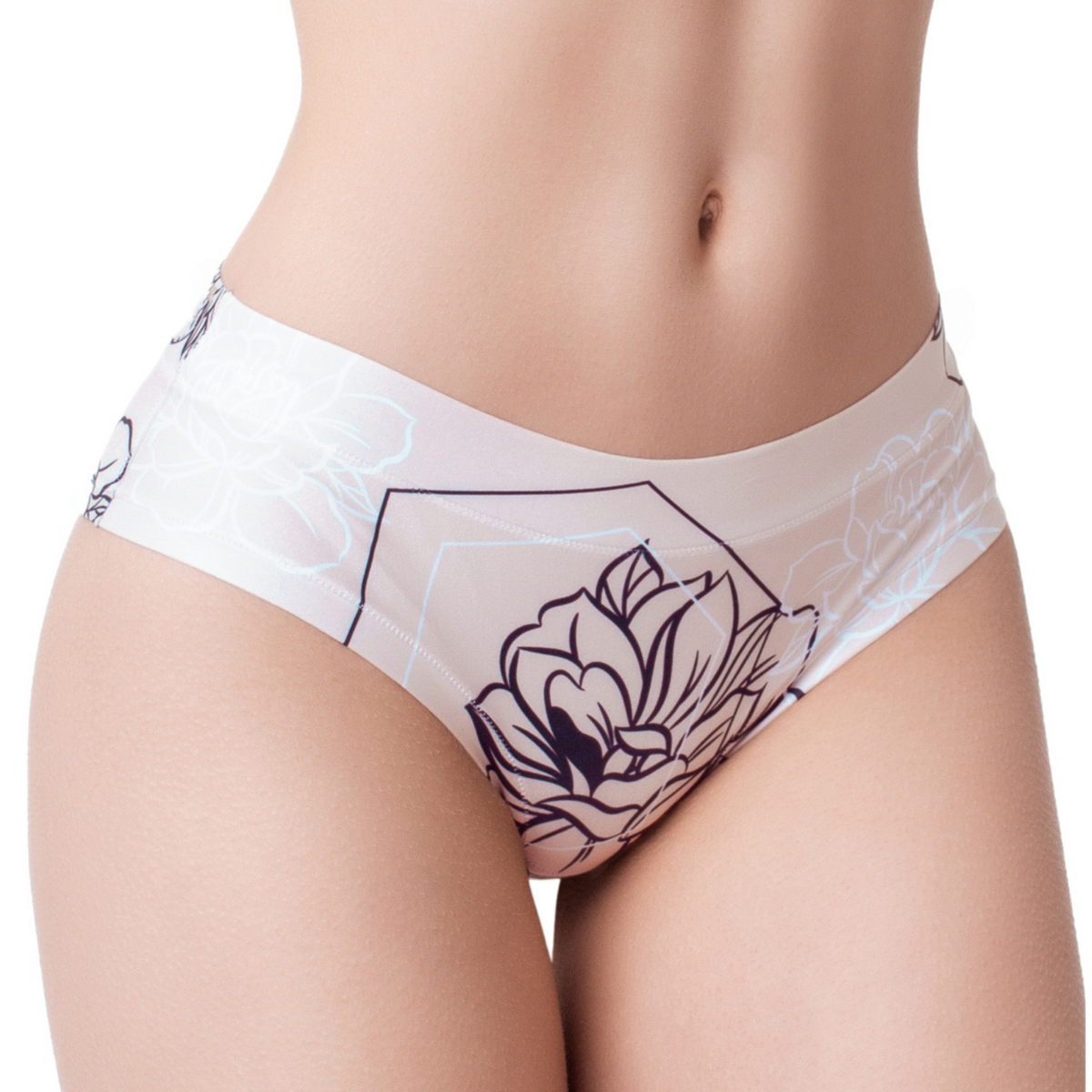 Memème Women’s Ultra-Comfortable PURE PINK - Flower - Panties | Breathable Cotton Crotch, Stretchy Fit, No Elastic Bands by Mememe