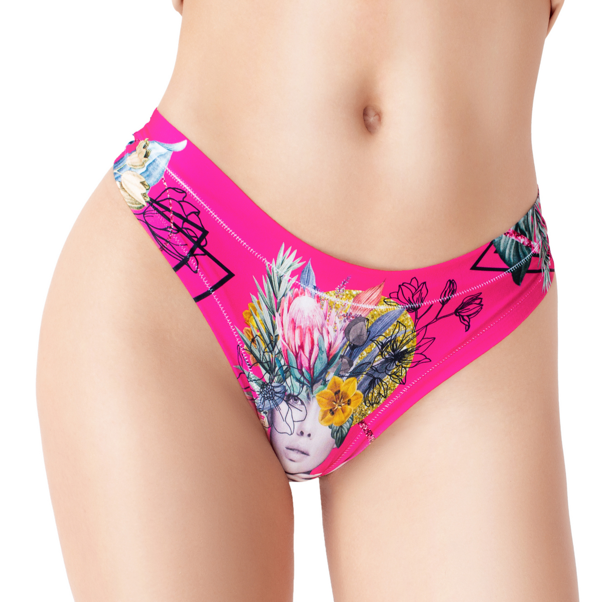Memème Women’s Ultra-Comfortable SECRET GARDEN - Frida Pink - Panties | Breathable Cotton Crotch, Stretchy Fit by Mememe