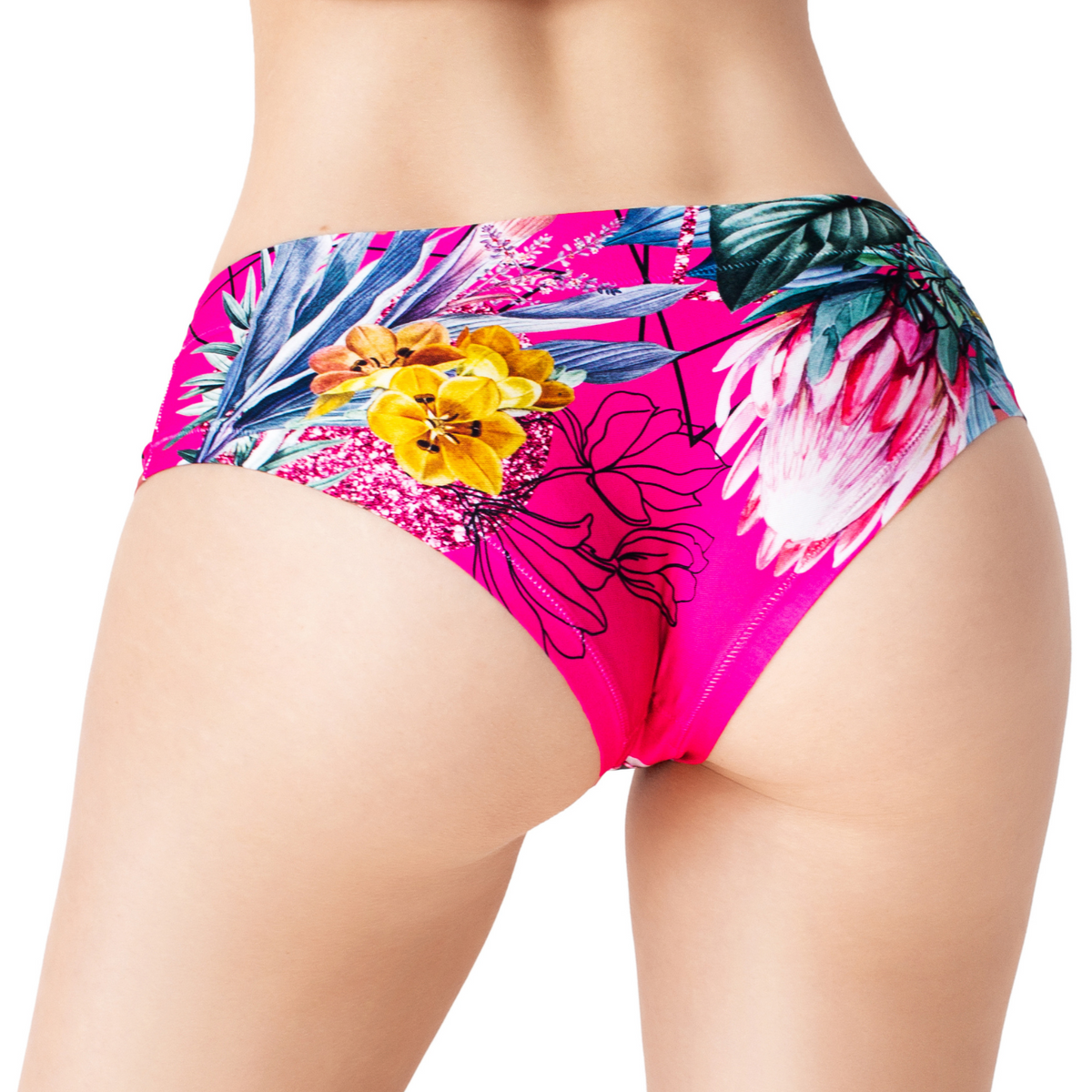 Memème Women’s Ultra-Comfortable SECRET GARDEN - Frida Pink - Panties | Breathable Cotton Crotch, Stretchy Fit by Mememe