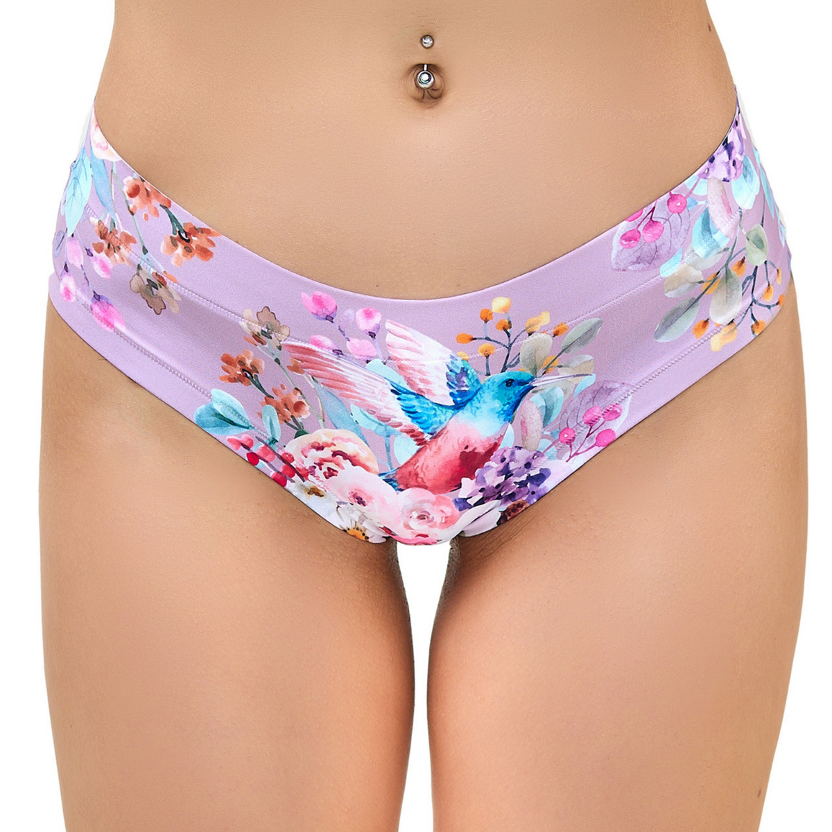 Memème Women’s Ultra-Comfortable SPRING - Colibri - Panties | Breathable Cotton Crotch, Stretchy Fit, No Elastic Bands by Mememe