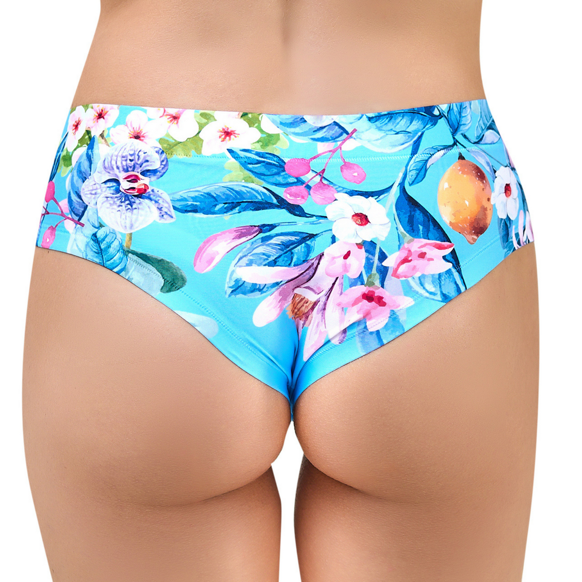 Memème Women’s Ultra-Comfortable SPRING - Flowering Blue - Panties | Breathable Cotton Crotch, Stretchy Fit by Mememe