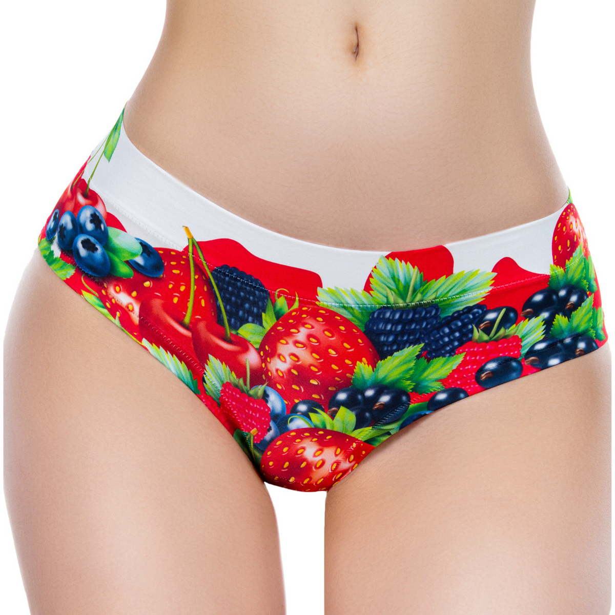 Memème Women’s Ultra-Comfortable SUMMER FRUITS - Berry Yogurt - Panties | Breathable Cotton Crotch, Stretchy Fit by Mememe