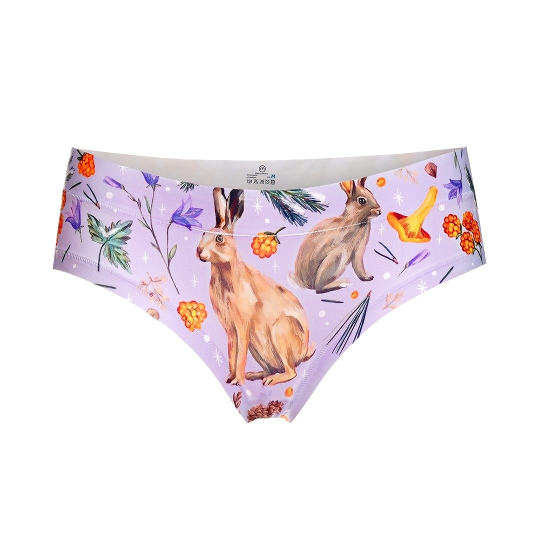 Memème Women’s Ultra-Comfortable WINTER FAIRYTALE - Hare - Panties | Breathable Cotton Crotch, Stretchy Fit by Mememe