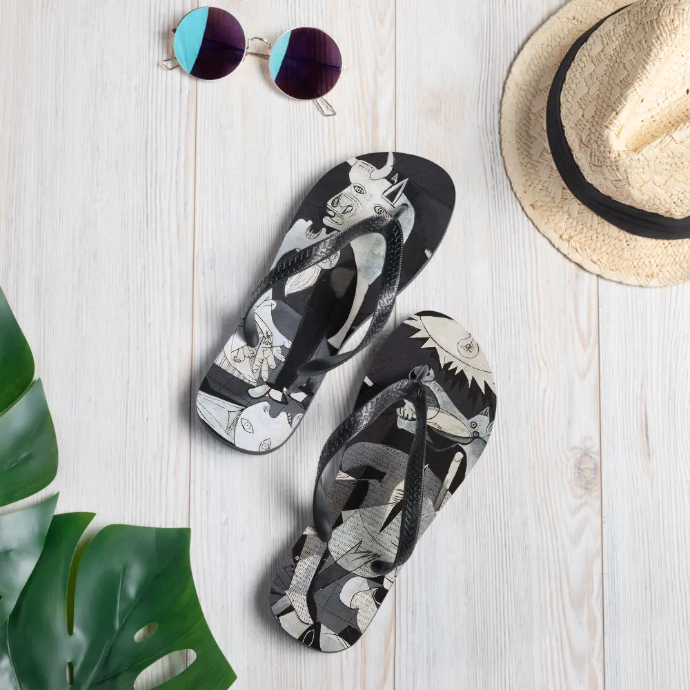 Pablo Picasso Guernica 1937 Artwork Flip-Flops by Art-O-Rama