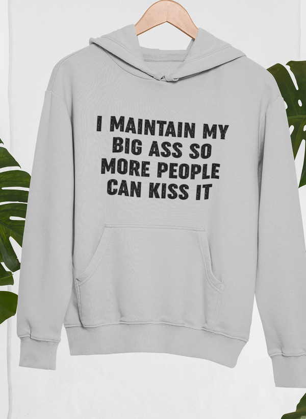 I Maintain It So More People Can Kiss It Hoodie by Merch