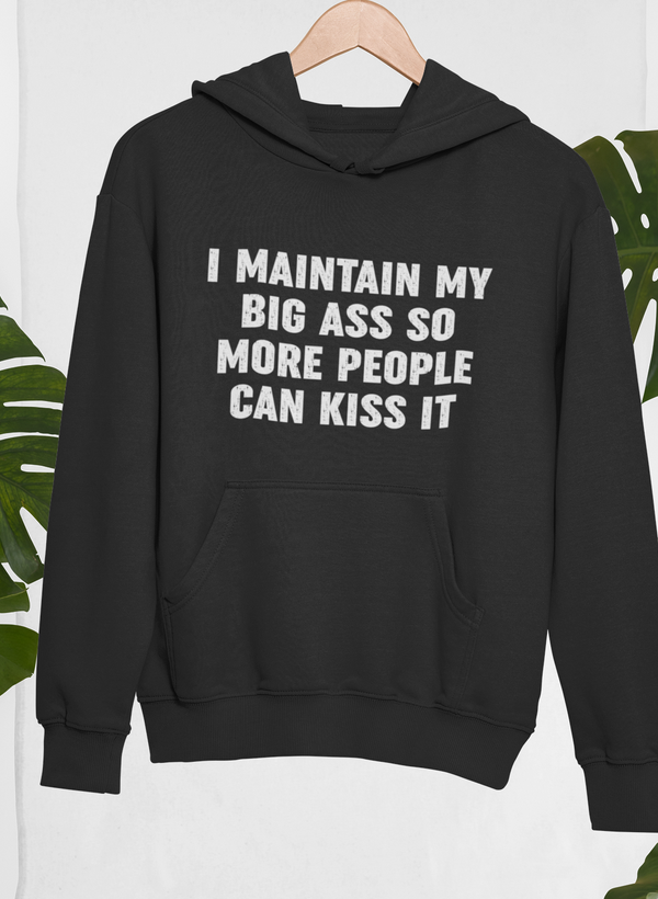 I Maintain It So More People Can Kiss It Hoodie by Merch