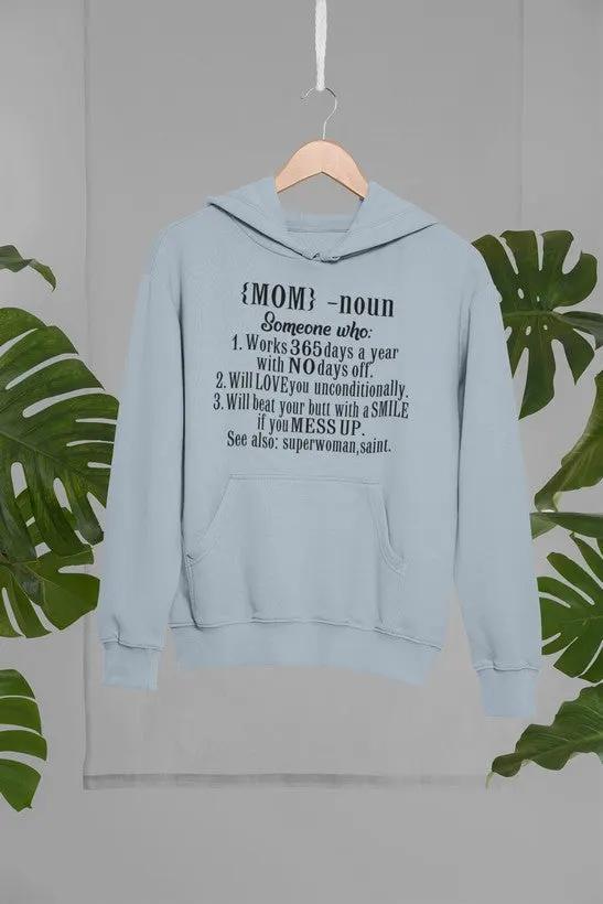 Mom Noun Hoodie by Merch