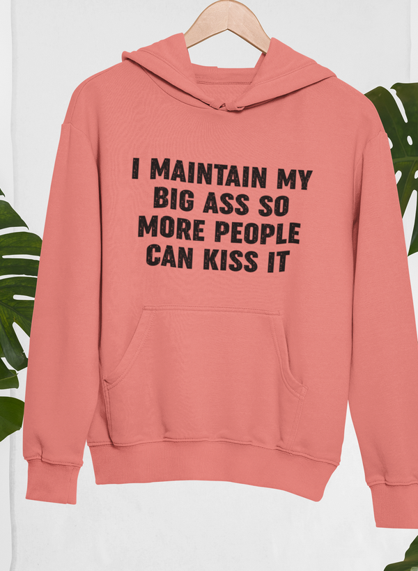 I Maintain It So More People Can Kiss It Hoodie by Merch