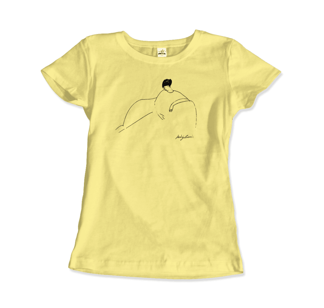 Modigliani Anna Akhmatova Sketch artwork t-shirt by Art-O-Rama Shop