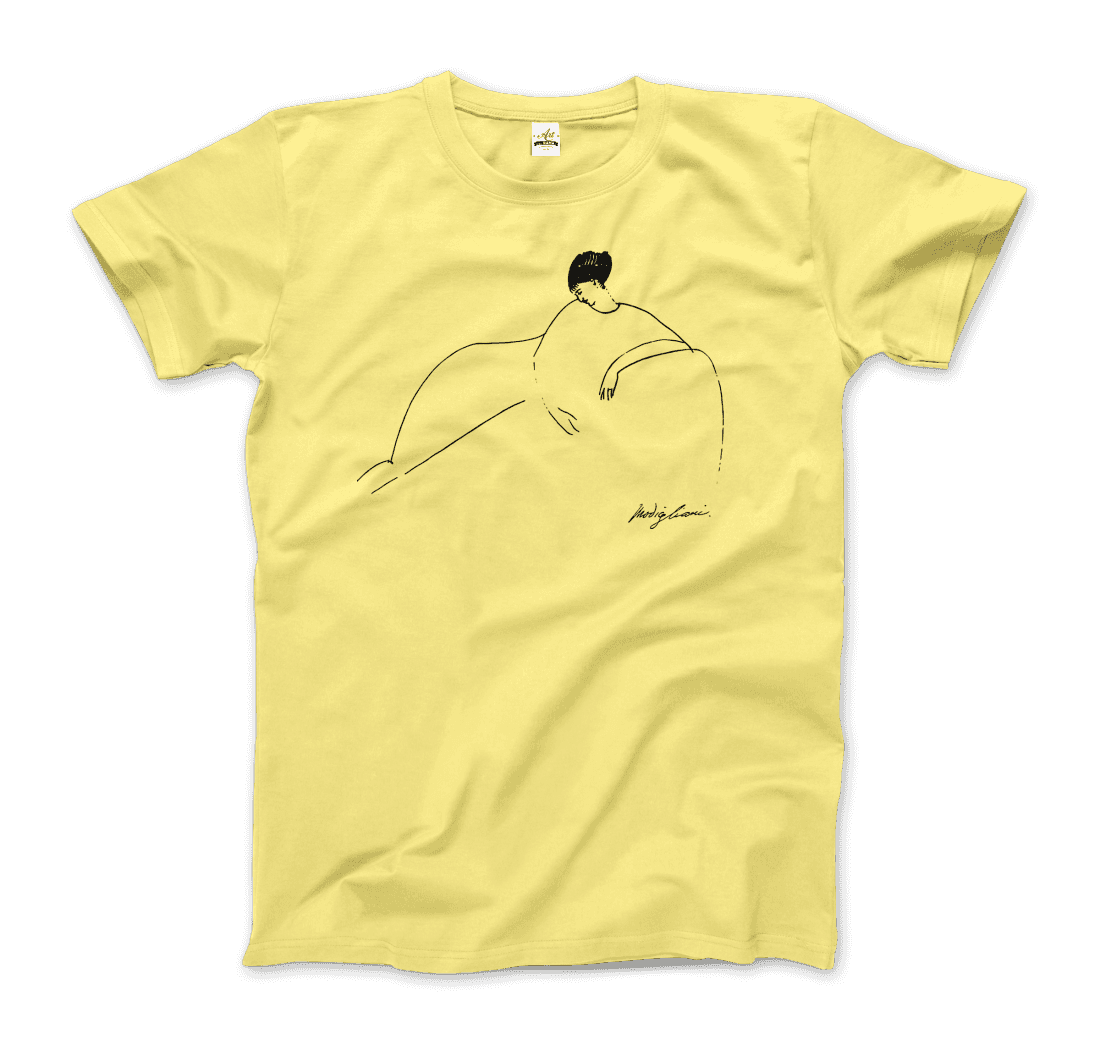 Modigliani Anna Akhmatova Sketch artwork t-shirt by Art-O-Rama Shop