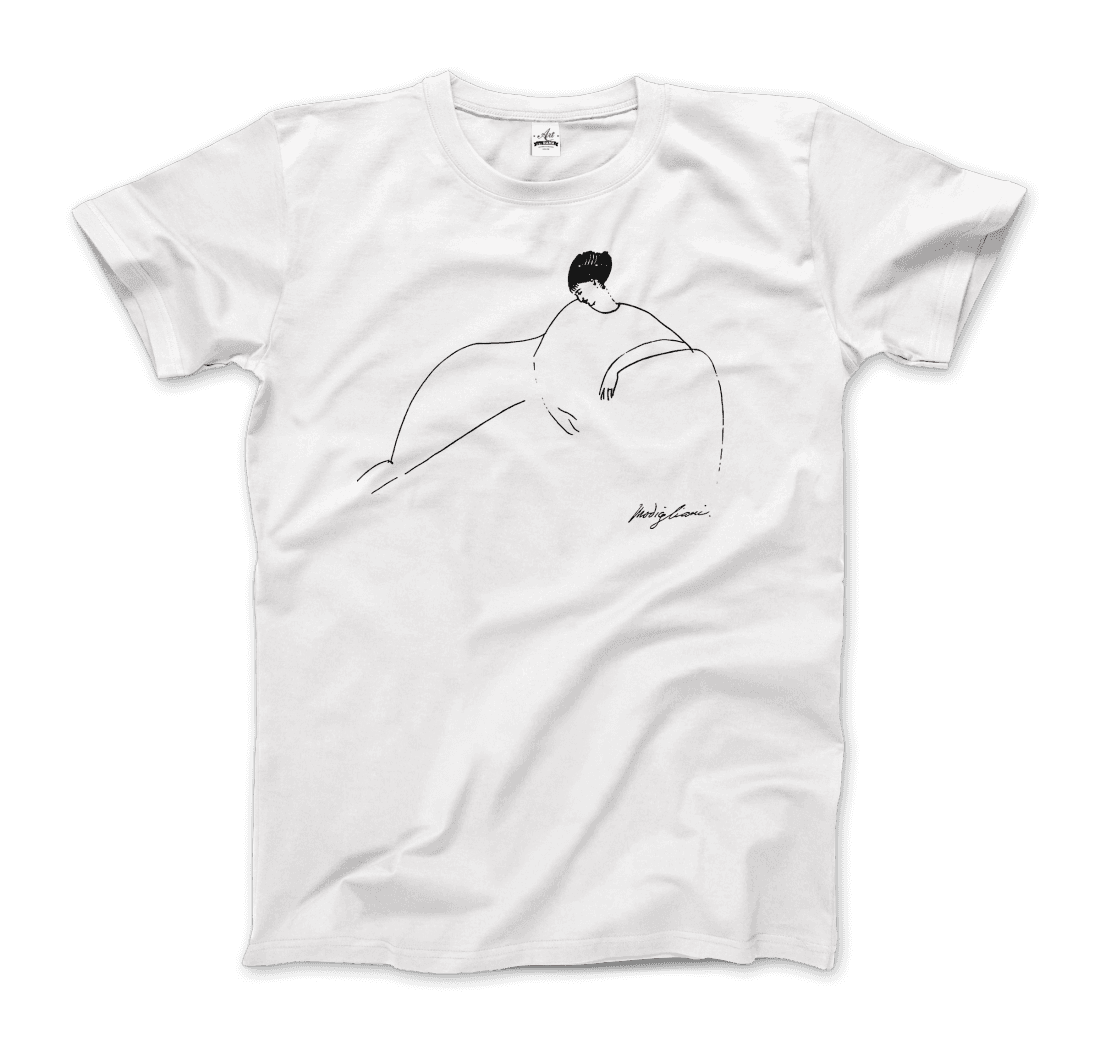 Modigliani Anna Akhmatova Sketch artwork t-shirt by Art-O-Rama Shop