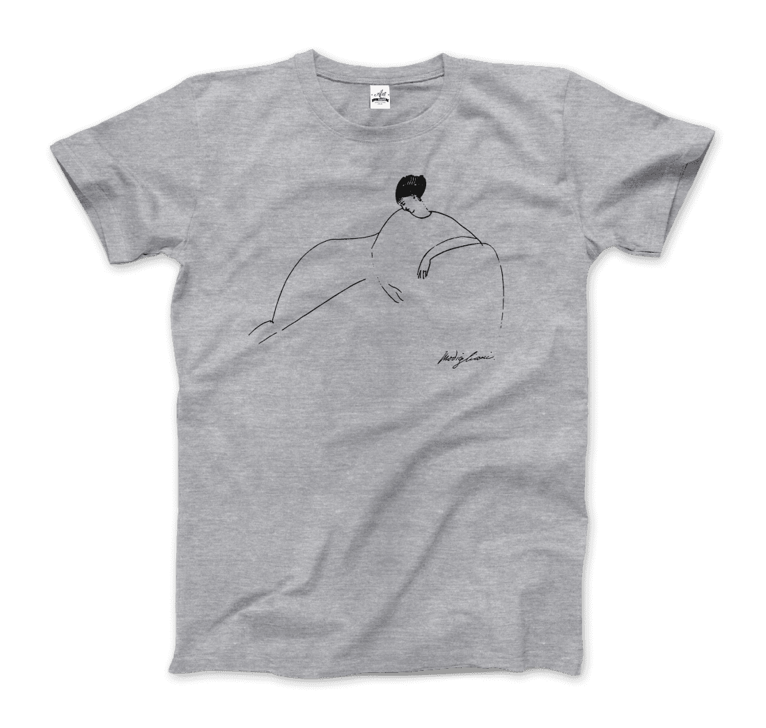 Modigliani Anna Akhmatova Sketch artwork t-shirt by Art-O-Rama Shop