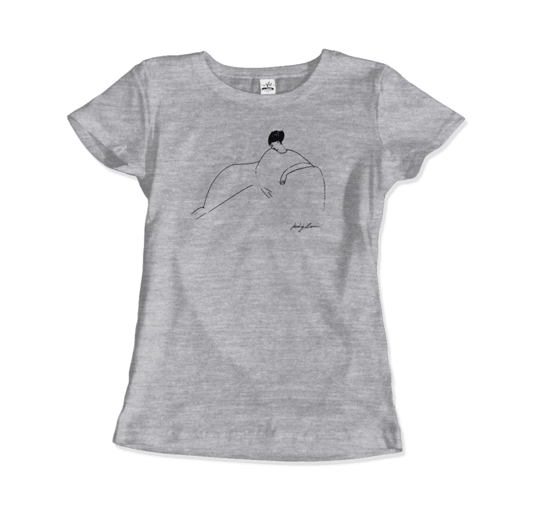 Modigliani Anna Akhmatova Sketch artwork t-shirt by Art-O-Rama Shop