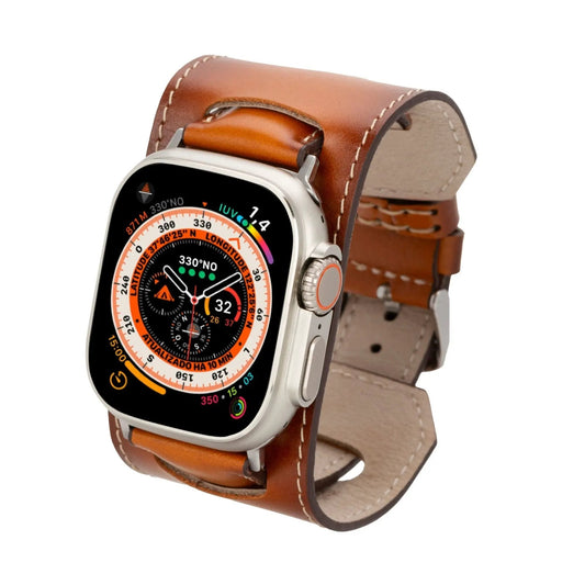 Moorcroft Cuff Leather Bands for Apple Watch by TORONATA