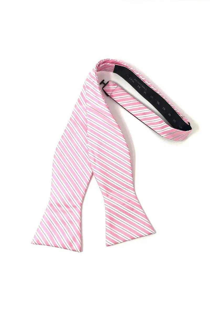 Newton Stripe Bow Tie Self Tie by Tux-USA