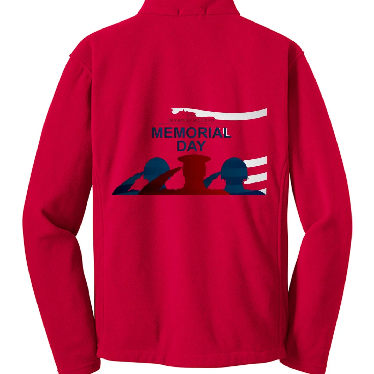 Memorial Day Fleece Jacket For Mens - Upper by Inland Leather Co