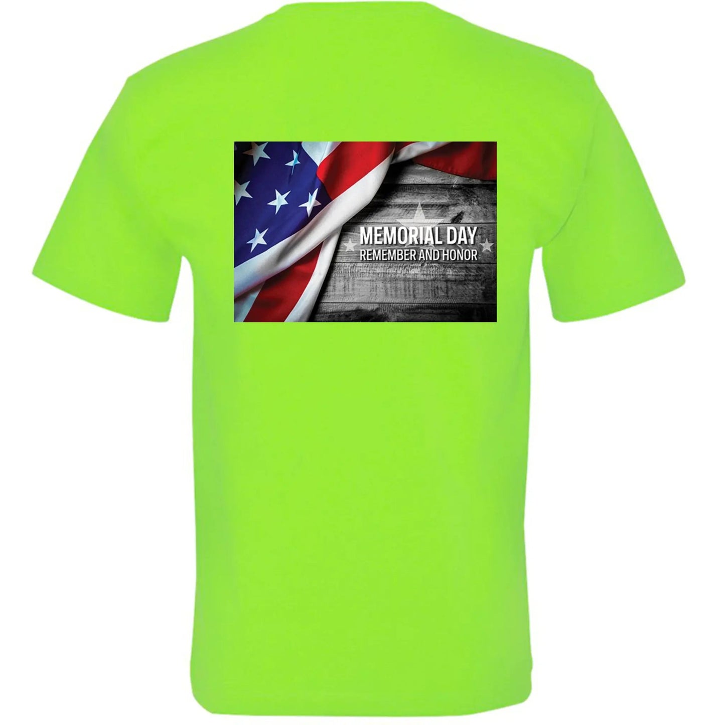 Memorial Day T Shirt Round Neck by Inland Leather Co