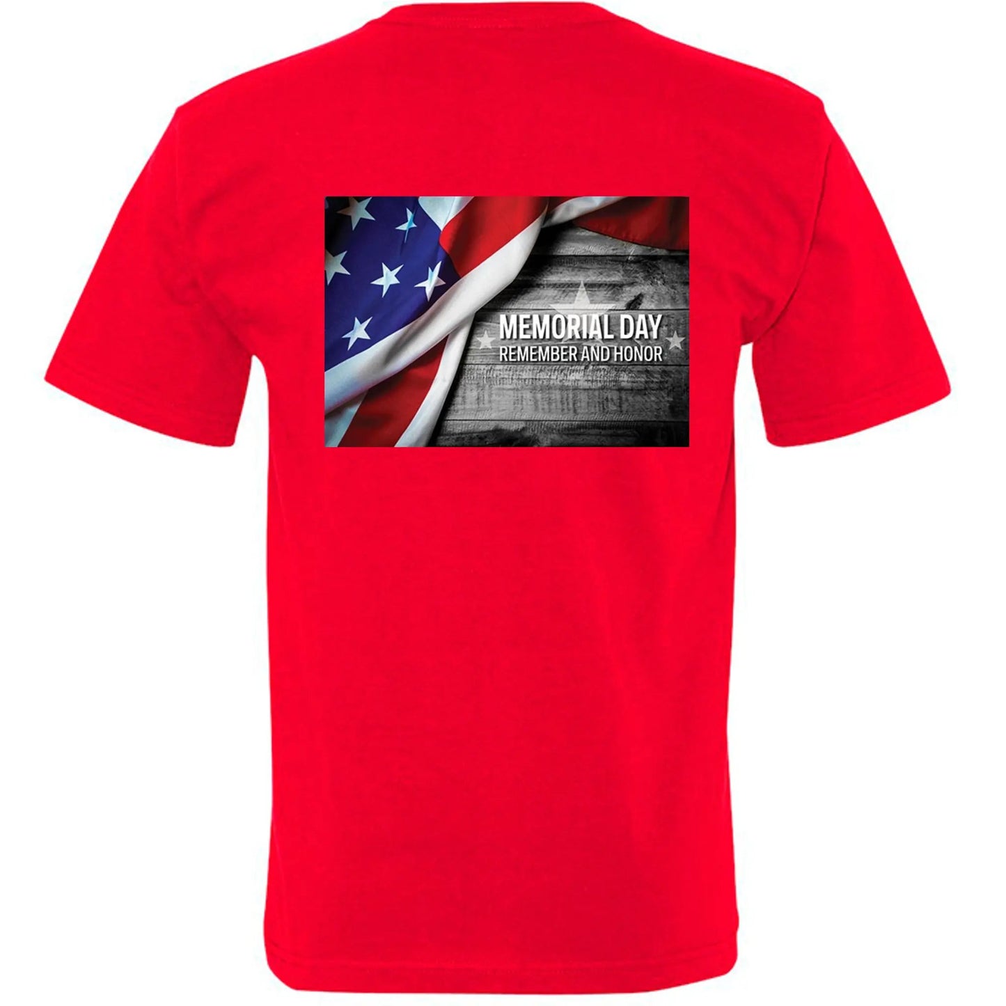 Memorial Day T Shirt Round Neck by Inland Leather Co