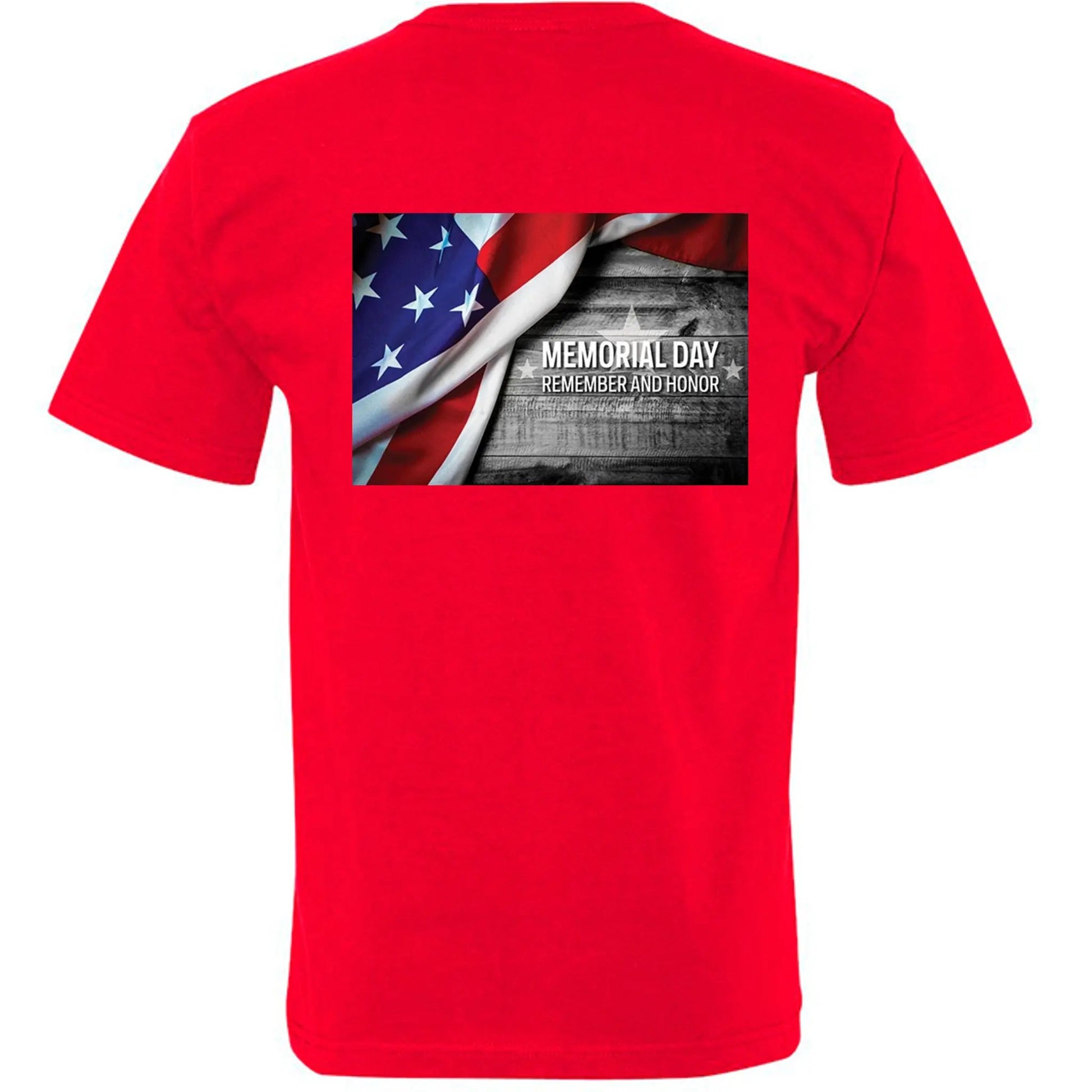 Memorial Day T Shirt Round Neck by Inland Leather Co